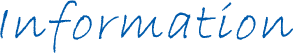 Information インフォメーション